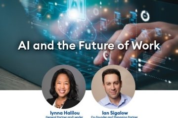 Poster for AI and the Future of Work event