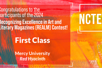 Mercy's Student literary magazine Red Hyacinth received First Class distinction by NCTE