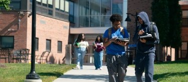 Students walking