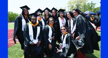 Students at graduation