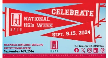 Banner celebrating National Hispanic-Serving Institutions Week