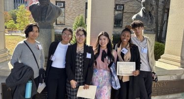 Mercy University students at the Metropolitan Association of College and University Biologists (MACUB) Conference at Bronx Community College