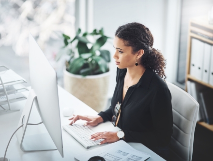 Professional woman working