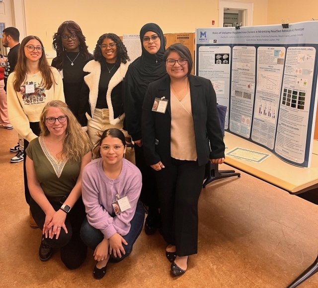 Mercy students and faculty at at the Metropolitan Association of College and University Biologists (MACUB) Conference